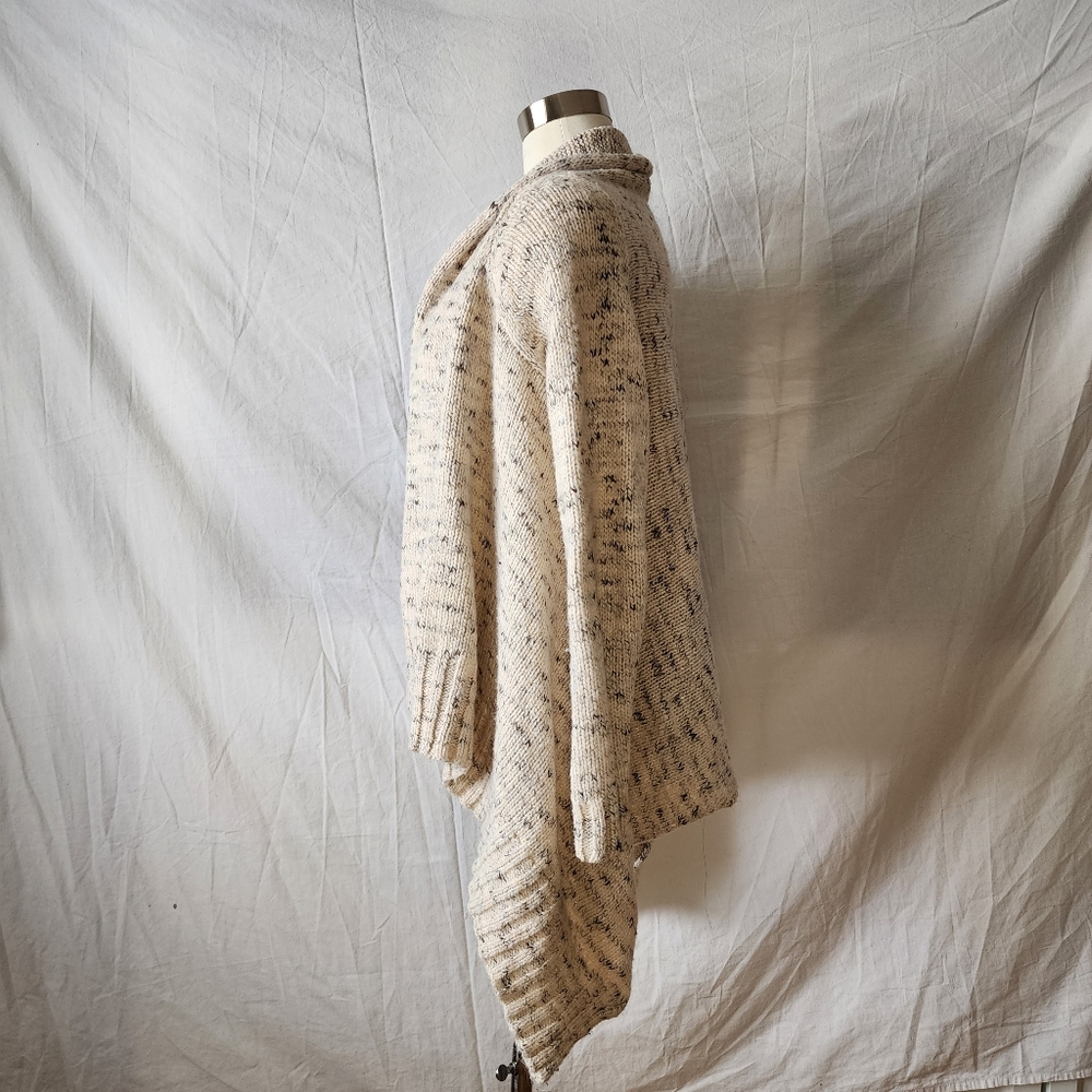 H&M Open Front Knit Beige Cardigan Size Large - Picture 7 of 8